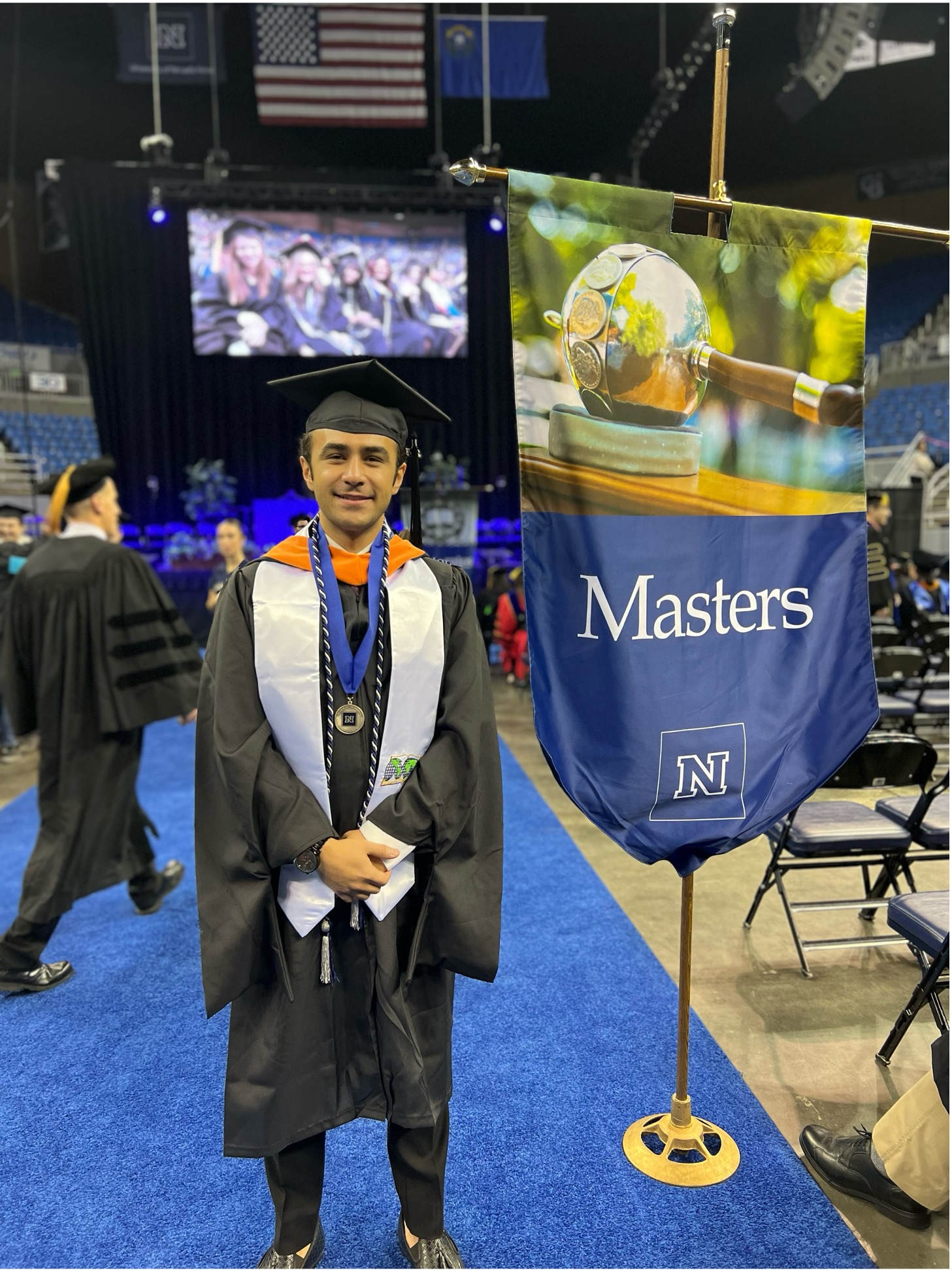 Master's degree graduation at University of Nevada, Reno