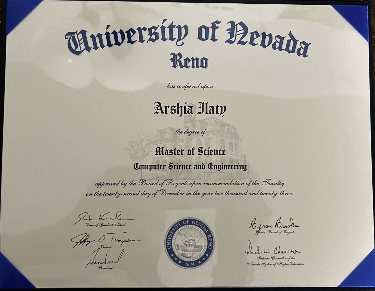 Master's degree ceremony